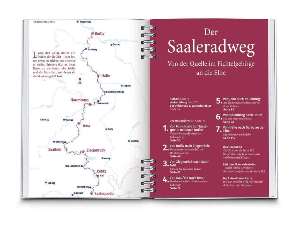 KOMPASS Radreiseführer Saaleradweg