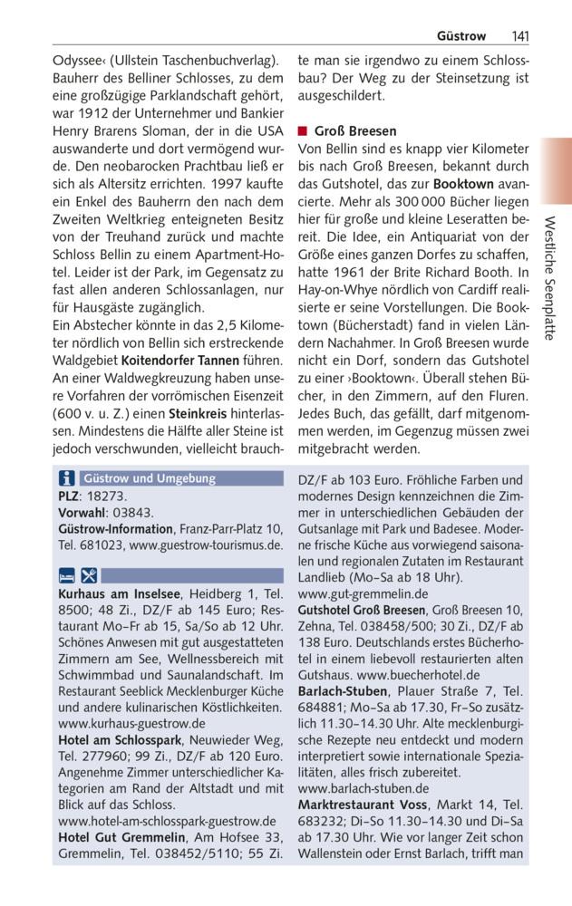 Reiseführer Mecklenburgische Seenplatte