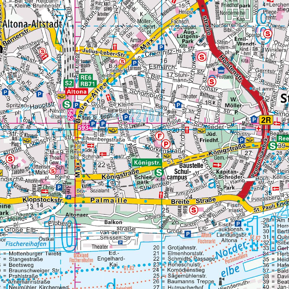 ADAC Stadtatlas Hamburg 1:20.000