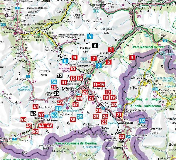 ROTHER Wanderführer Oberengadin. 50 Touren im Engadin rund um St. Moritz, Zuoz, Pontresina und Maloja