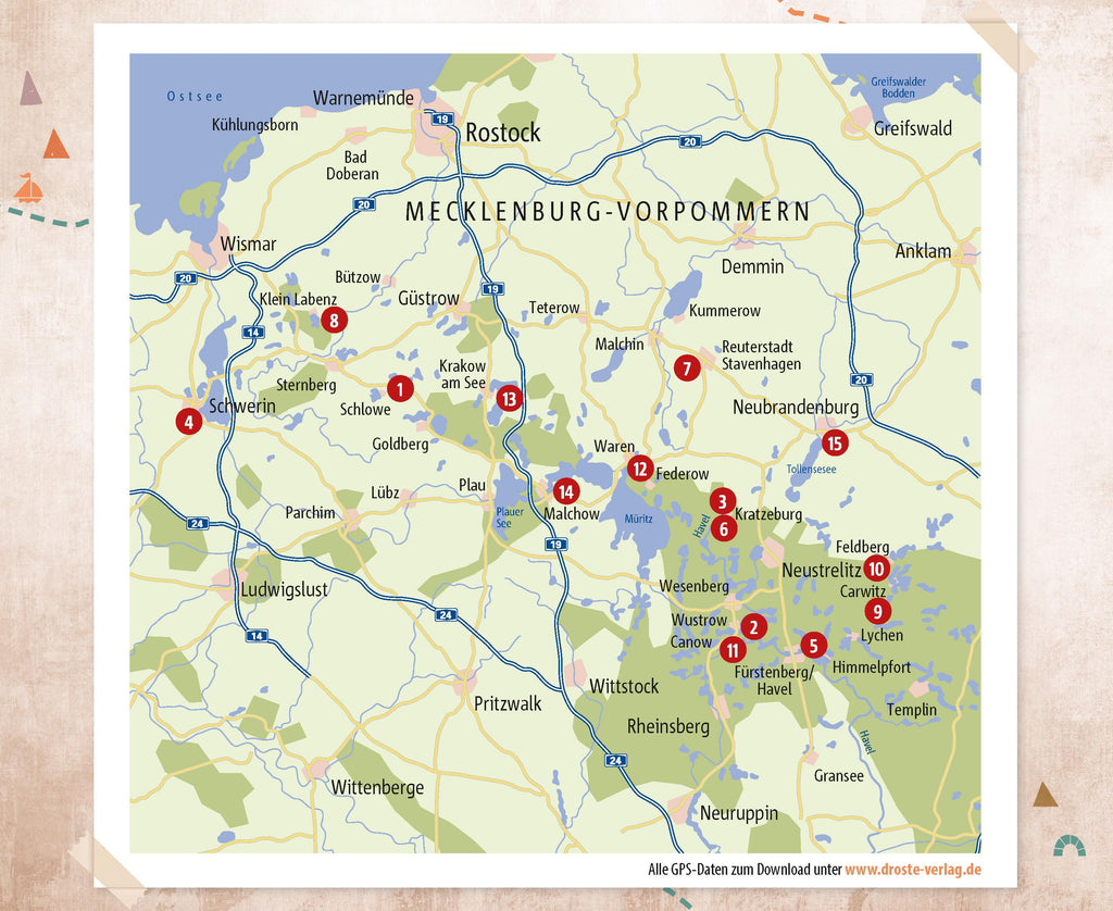 Mecklenburgische Seenplatte. Radeln für die Seele
