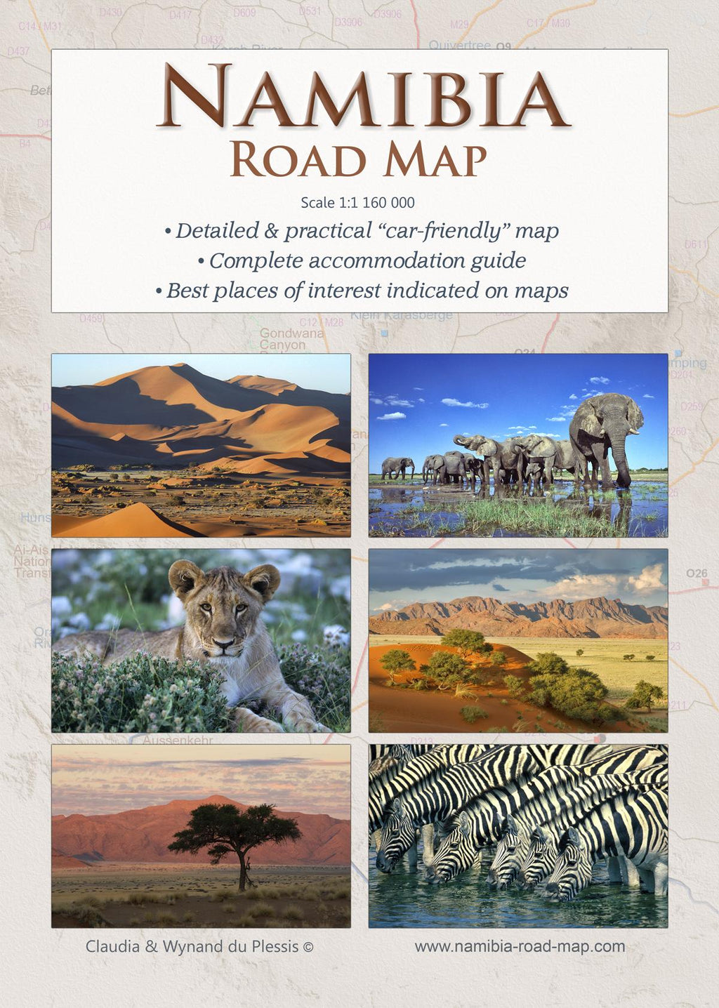Das komplette Kartenset NAMIBIA (3-teilig)