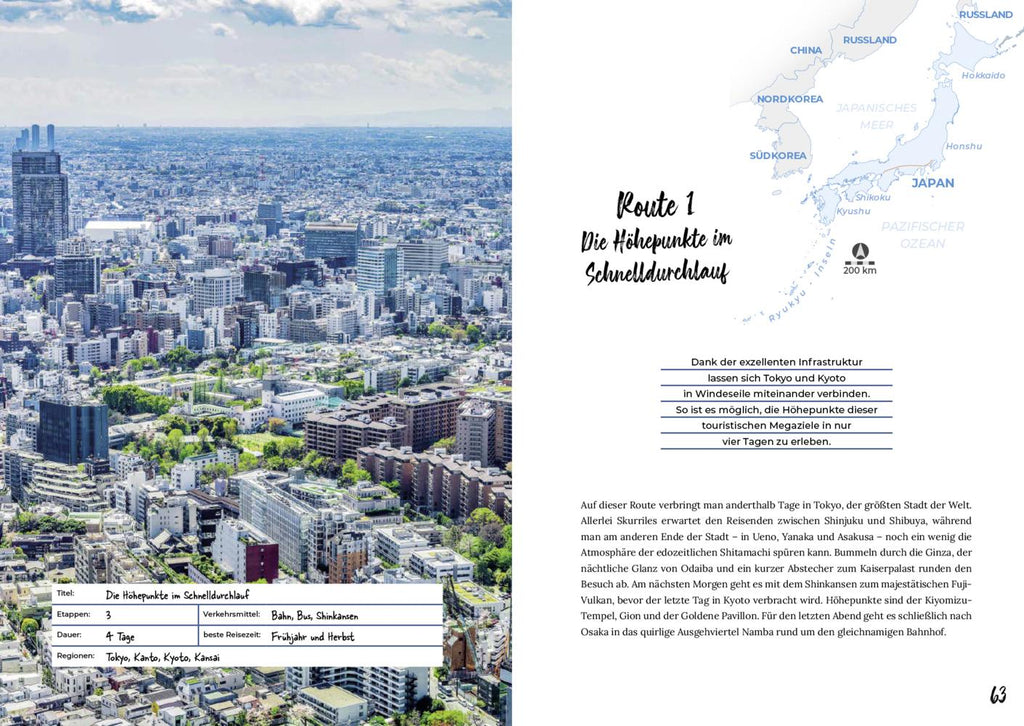 Reiseführer Japan - Reiserouten, Highlights, Inspiration
