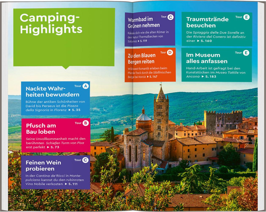 MARCO POLO Camper Guide Toskana, Umbrien & Marken