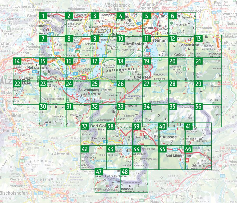 freytag & berndt Wanderatlas Salzkammergut, 1:40.000