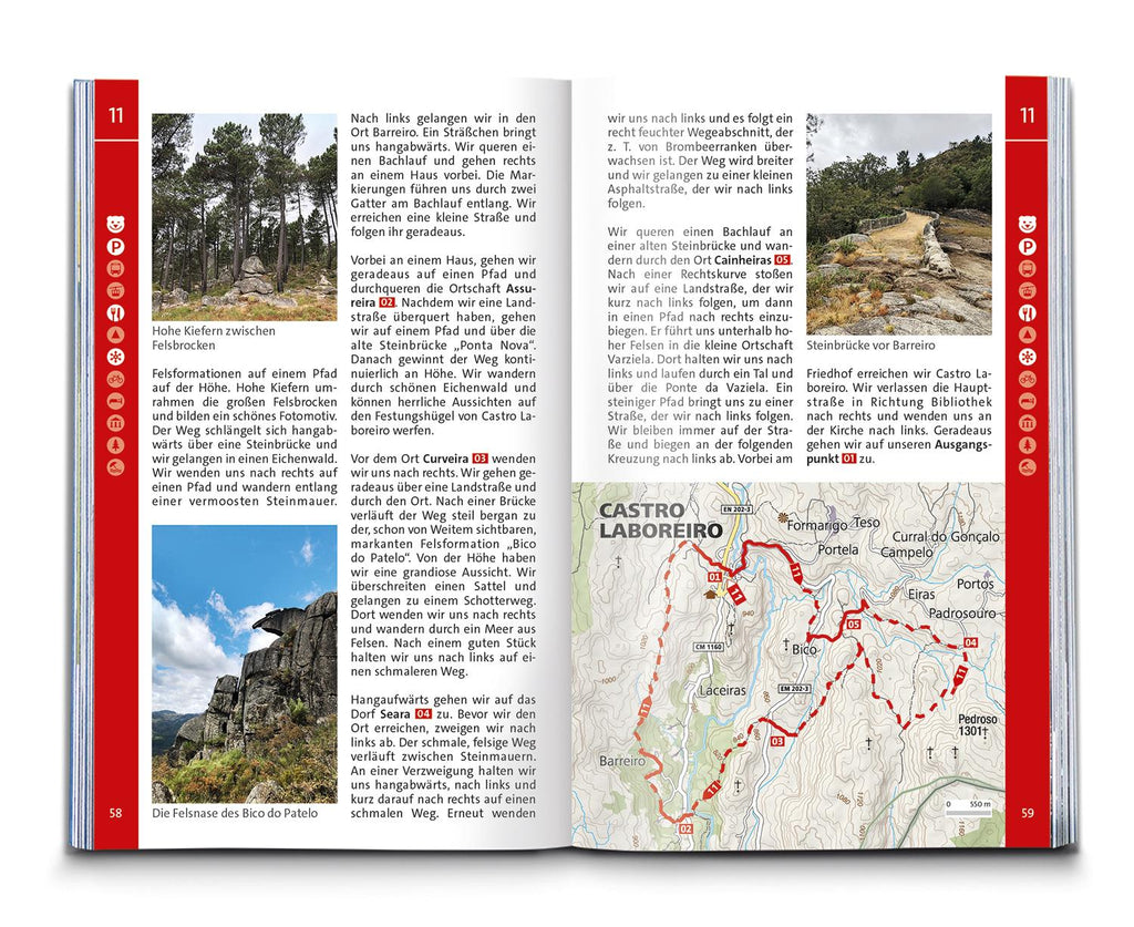 KOMPASS Wanderführer Portugal Nord, 55 Touren mit Extra-Tourenkarte