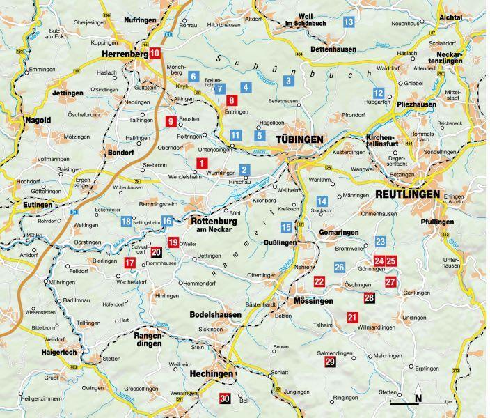 Erlebnis-Wanderungen in und um Tübingen