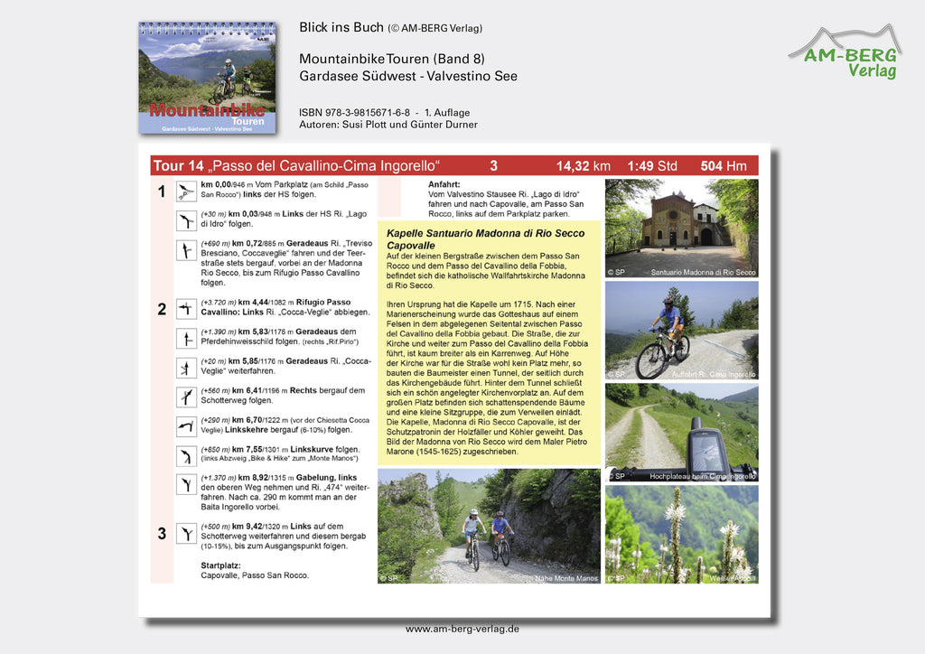 Mountainbike Touren Gardasee Südwest - Valvestino See