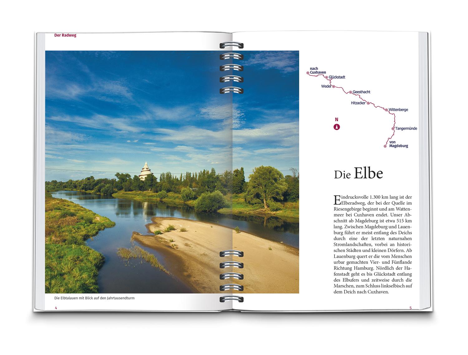 KOMPASS Radreiseführer Elberadweg, Von Magdeburg nach Cuxhaven