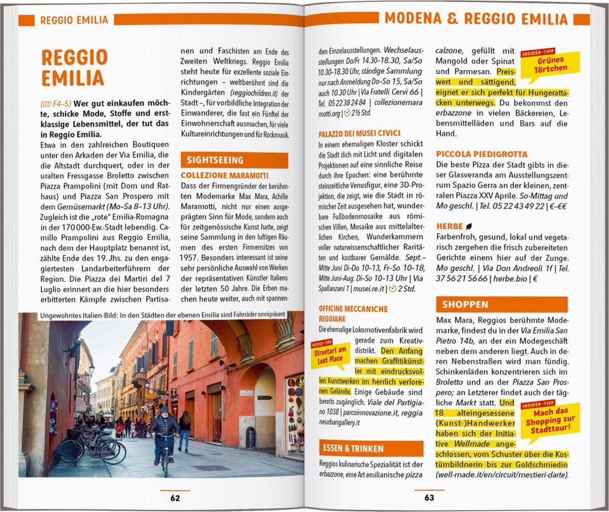 MARCO POLO Reiseführer Emilia-Romagna, Bologna, Parma, Ravenna