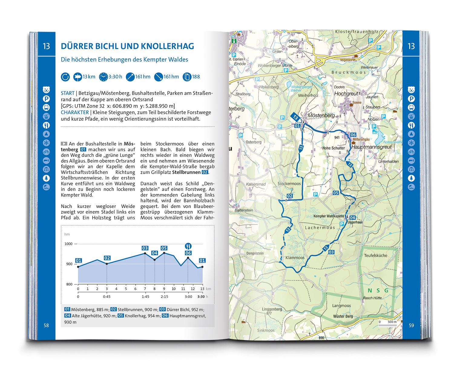 KOMPASS Wanderführer Oberallgäu, 50 Touren zwischen Bodensee, Kempten und Pfronten, mit Extra-Tourenkarte