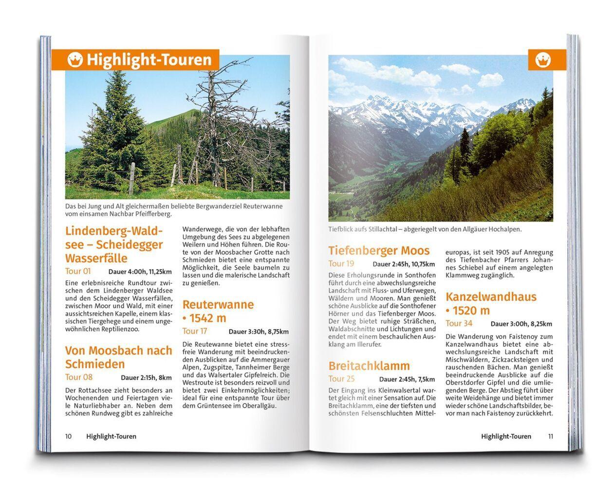 KOMPASS Wanderführer Allgäuer Alpen, einfache Wanderungen, 35 Touren mit Extra-Tourenkarte