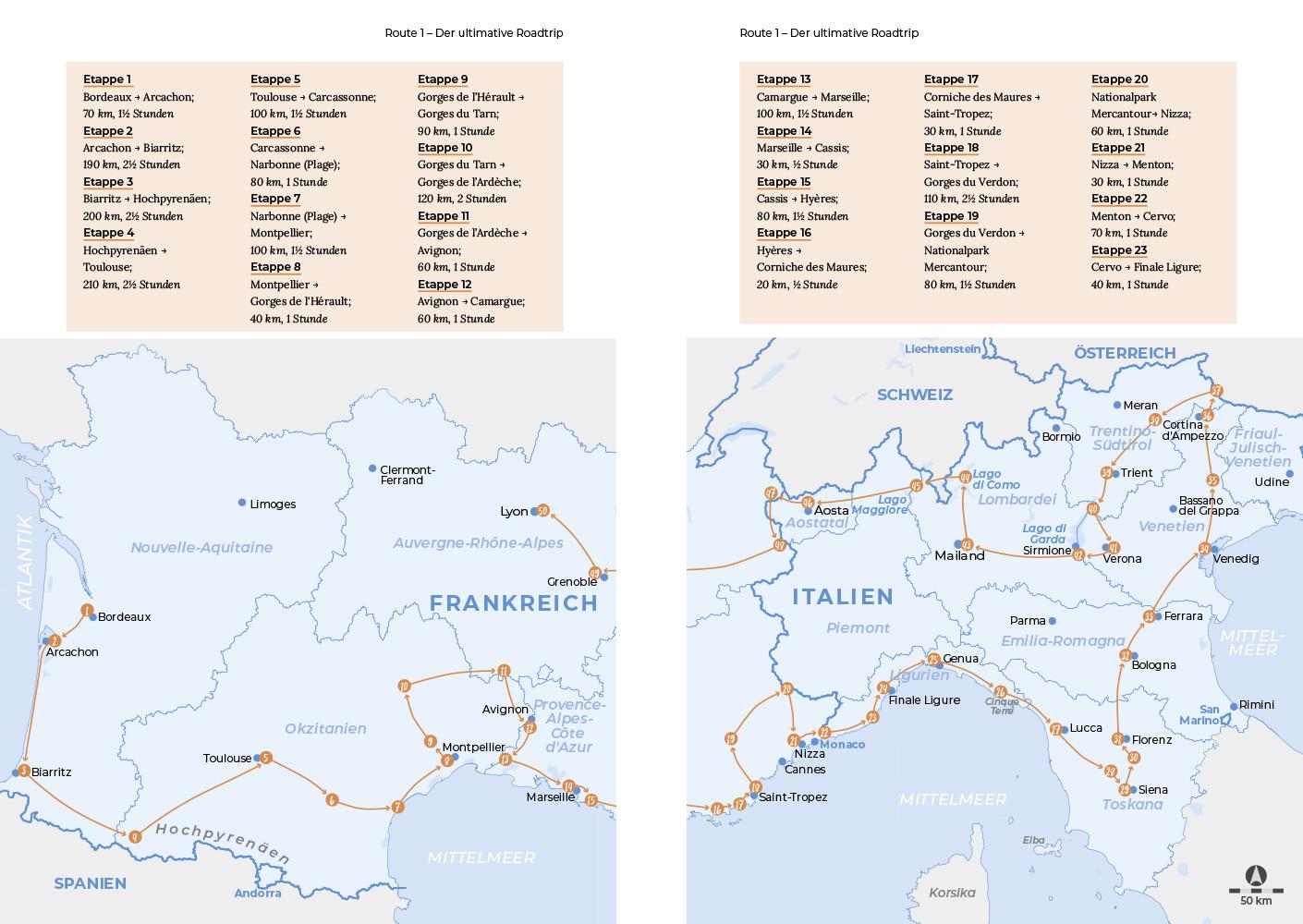 Reise Know-How Roadtrip Handbuch Südfrankreich & Norditalien