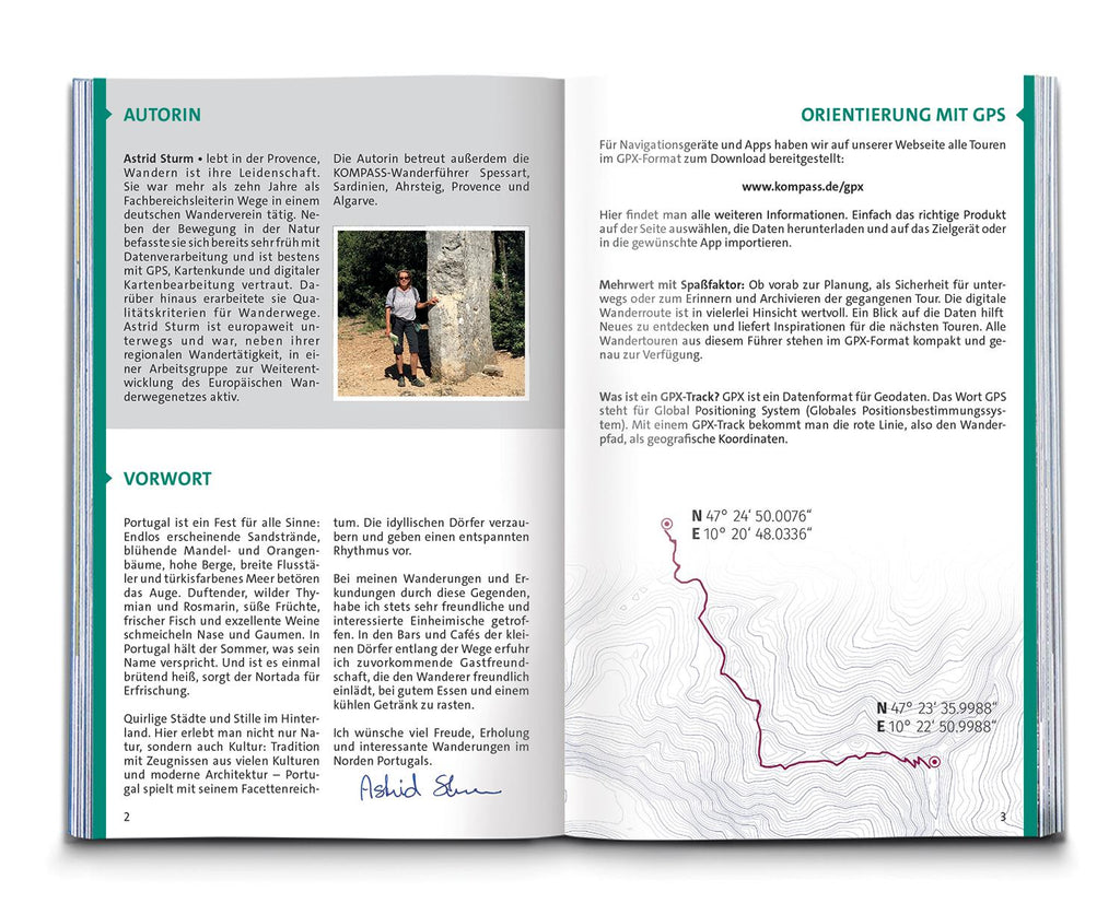 KOMPASS Wanderführer Portugal Nord, 55 Touren mit Extra-Tourenkarte