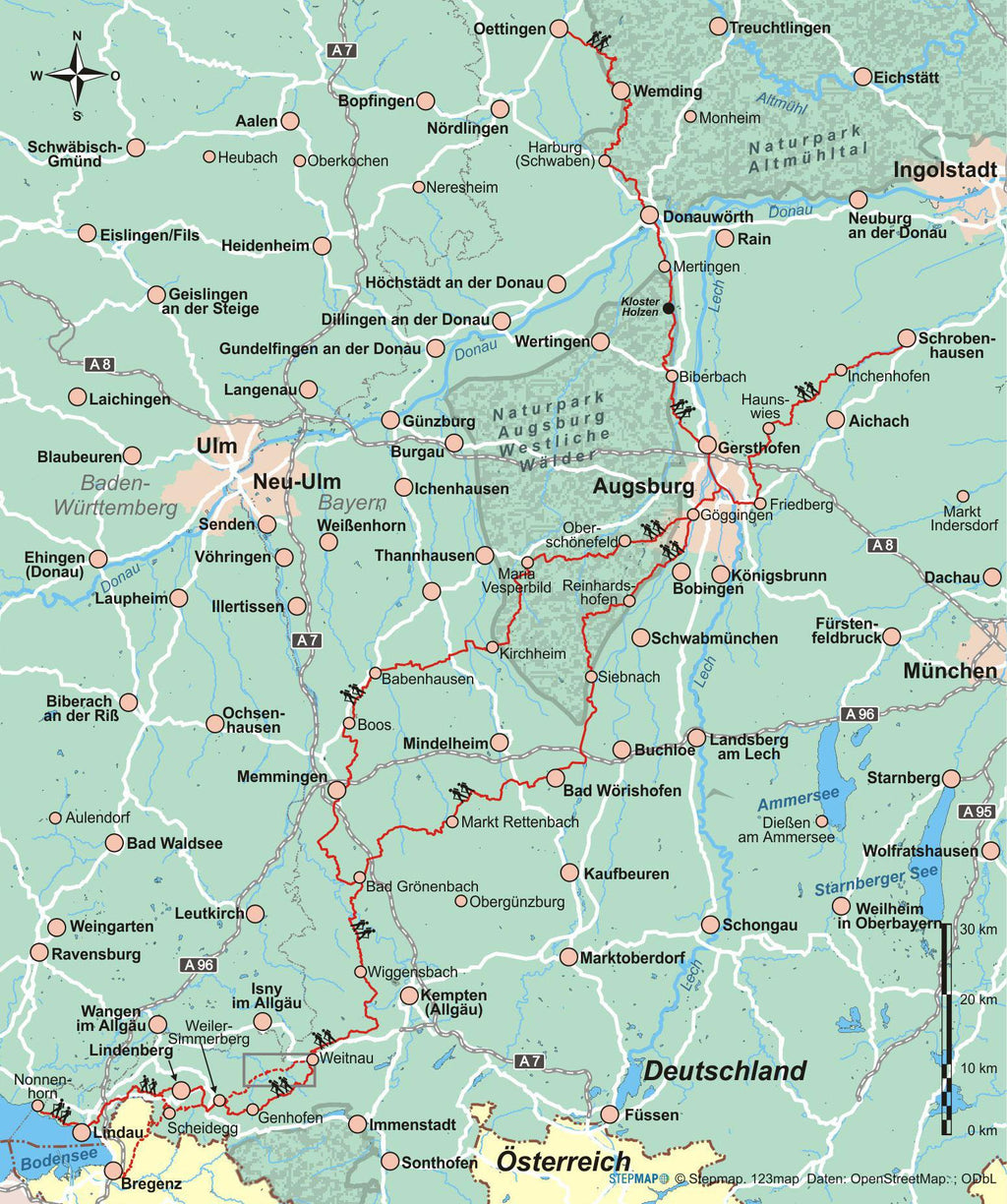 Bayerisch-Schwäbischer Jakobsweg von Oettingen zum Bodensee
