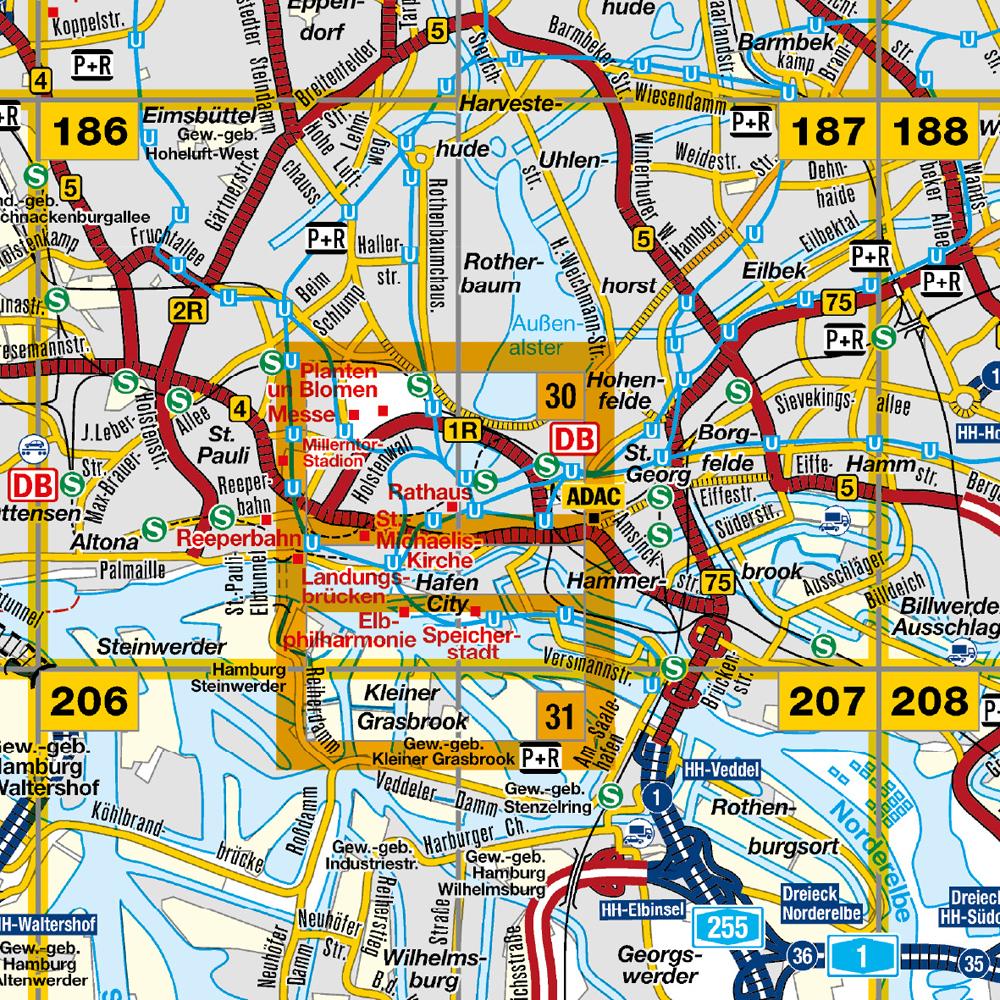 ADAC Stadtatlas Hamburg 1:20.000