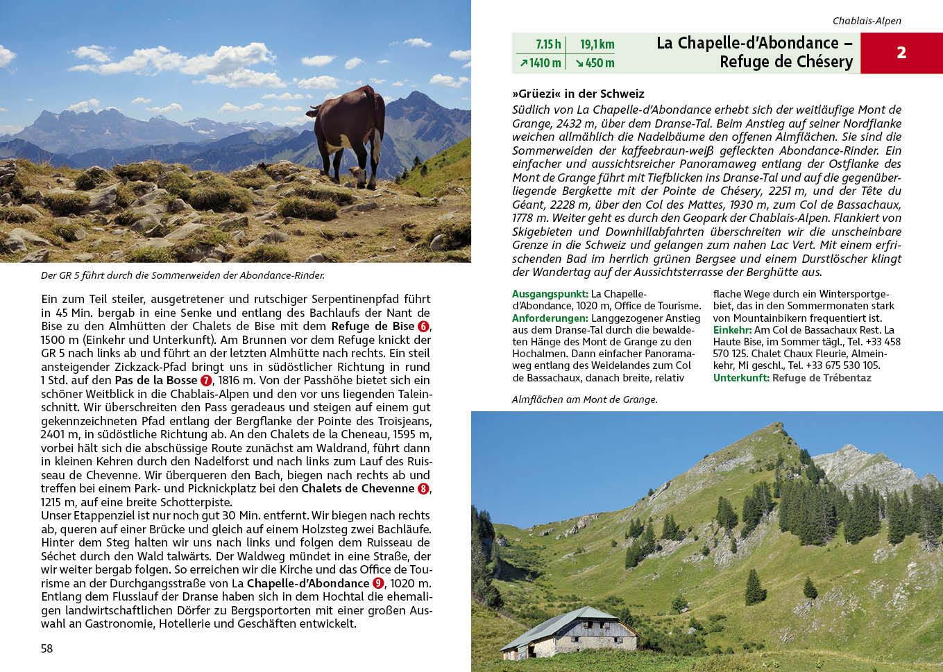 ROTHER Wanderführer Alpenüberquerung GR 5: Genfersee - Mittelmeer