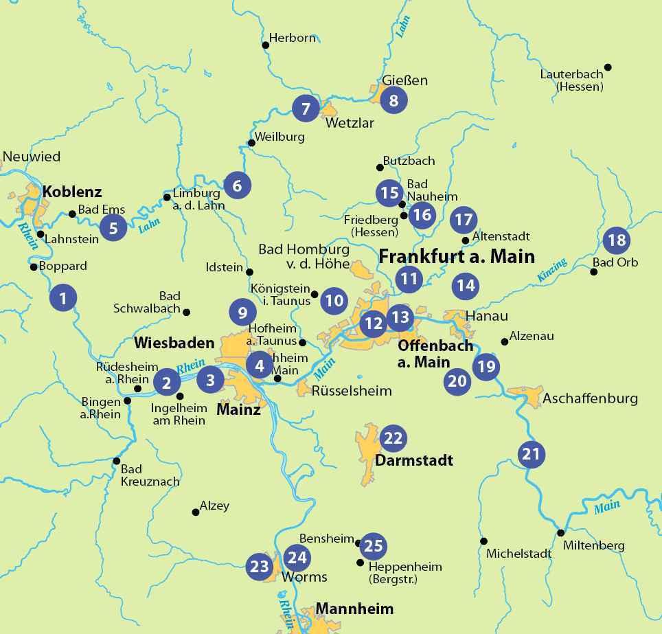 BVA Die 25 schönsten E-Bike Touren zwischen Rhein, Main und Lahn