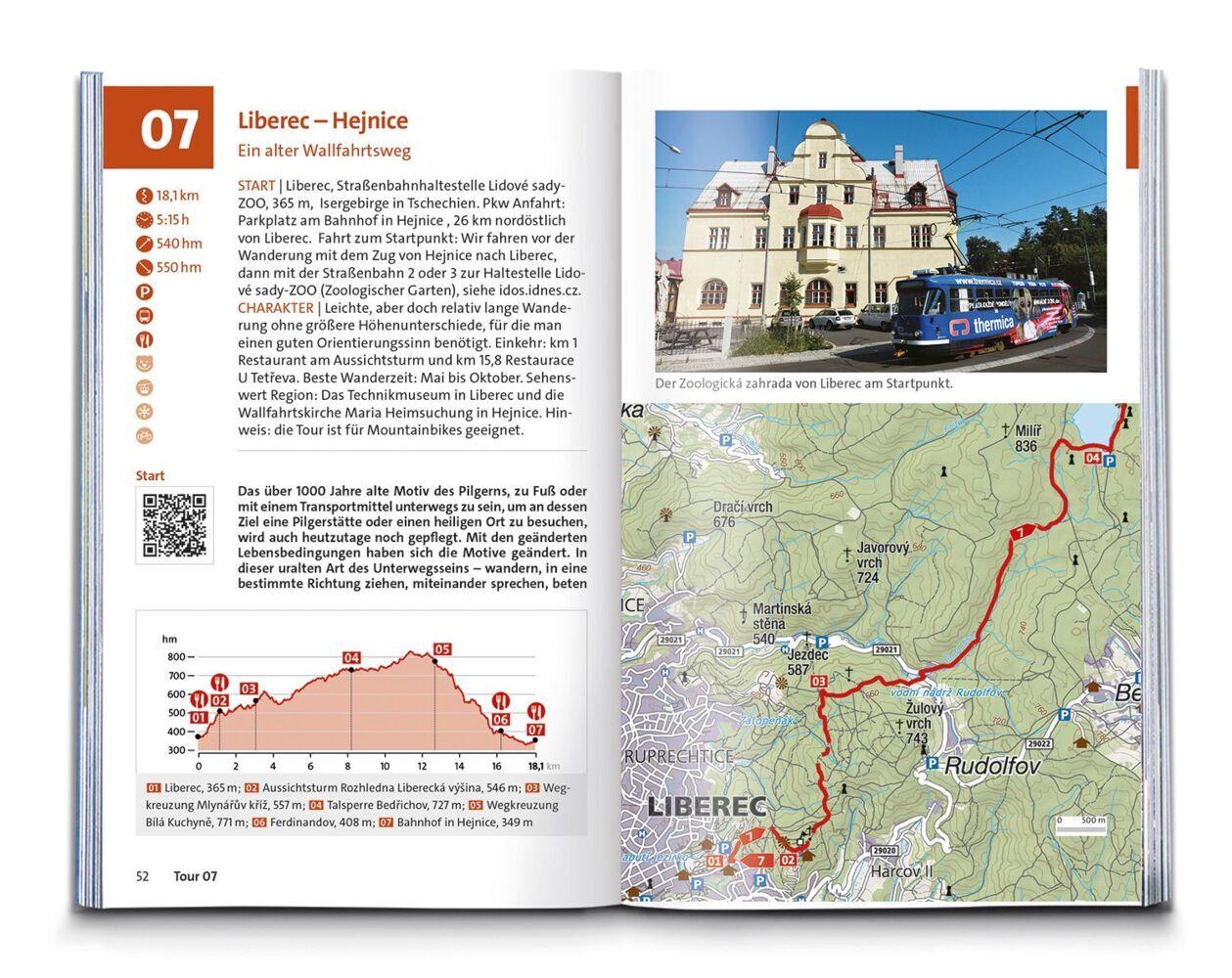 KOMPASS Wanderführer Riesengebirge mit Isergebirge, 55 Touren mit Extra-Tourenkarte