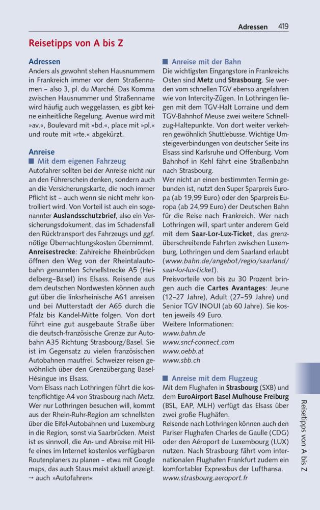 TRESCHER Reiseführer Elsass und Lothringen