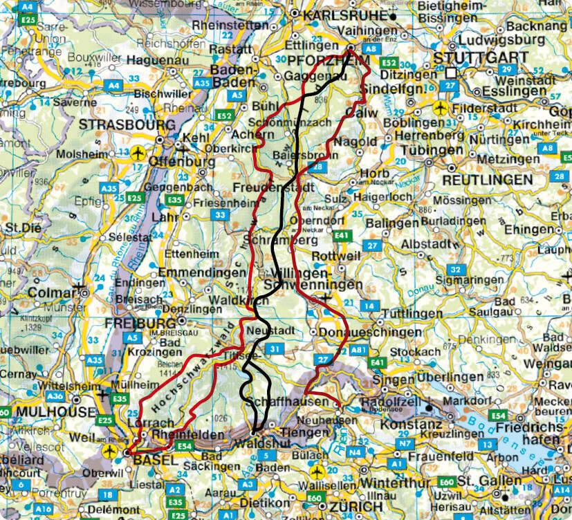 ROTHER Wanderführer Fernwanderwege Schwarzwald