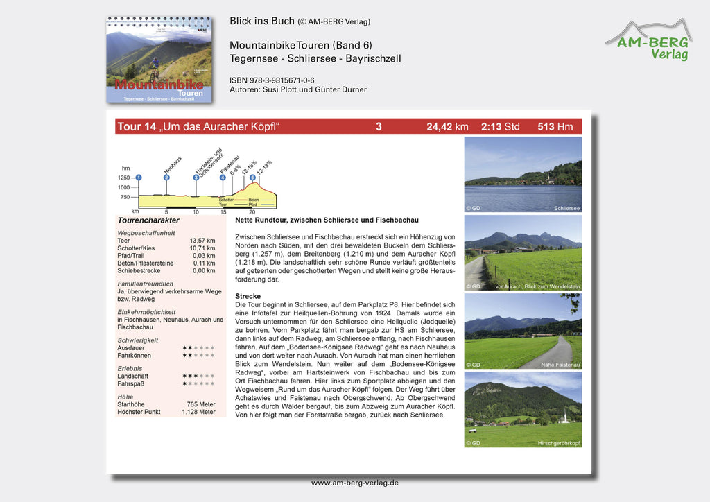 Mountainbike Touren Tegernsee - Schliersee - Bayrischzell