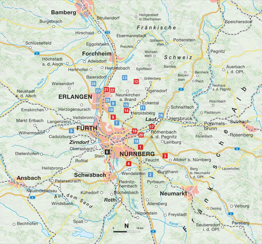 Naturpfade rund um Nürnberg, Fürth und Erlangen