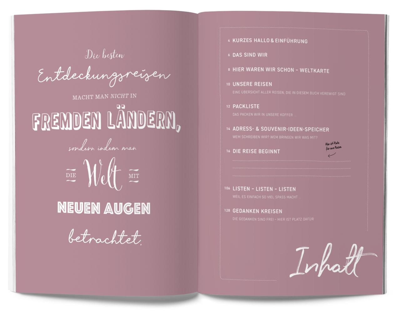 GuideMe Reisetagebuch Travel Memories \"Für Verliebte\"