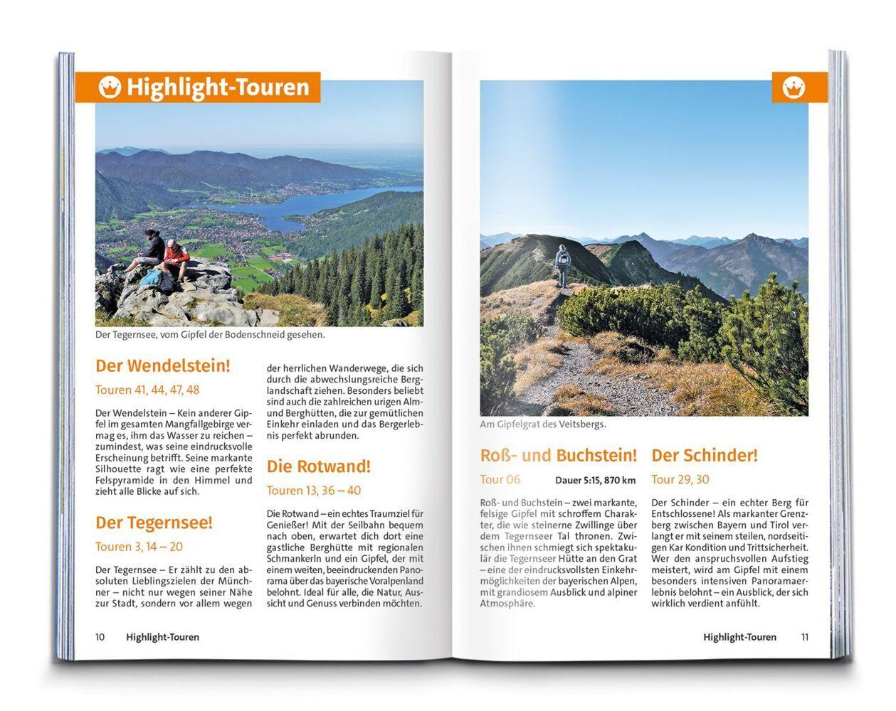 KOMPASS Wanderführer Tegernsee, Schliersee, 60 Touren mit Extra-Tourenkarte