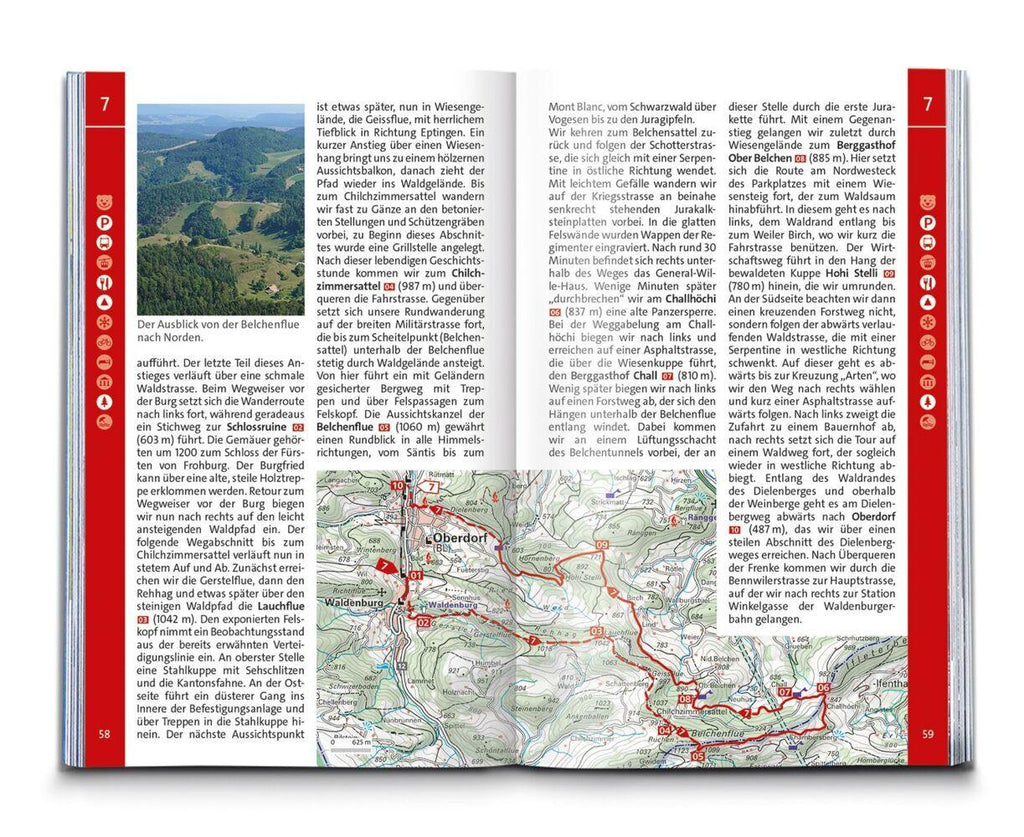 KOMPASS Wanderführer Schweizer Jura, 55 Touren mit Extra-Tourenkarte
