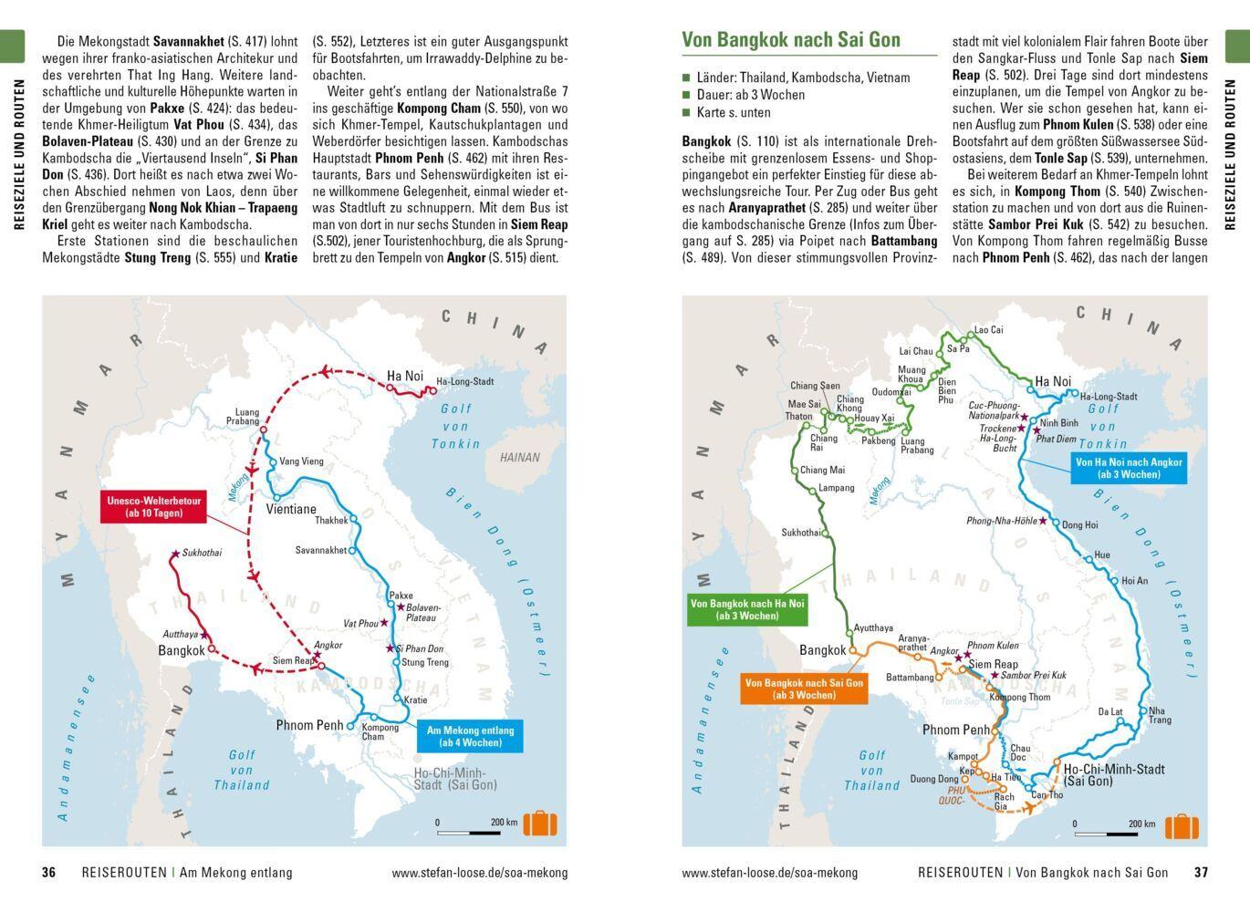 Stefan Loose Reiseführer Südostasien, Die Mekong Region