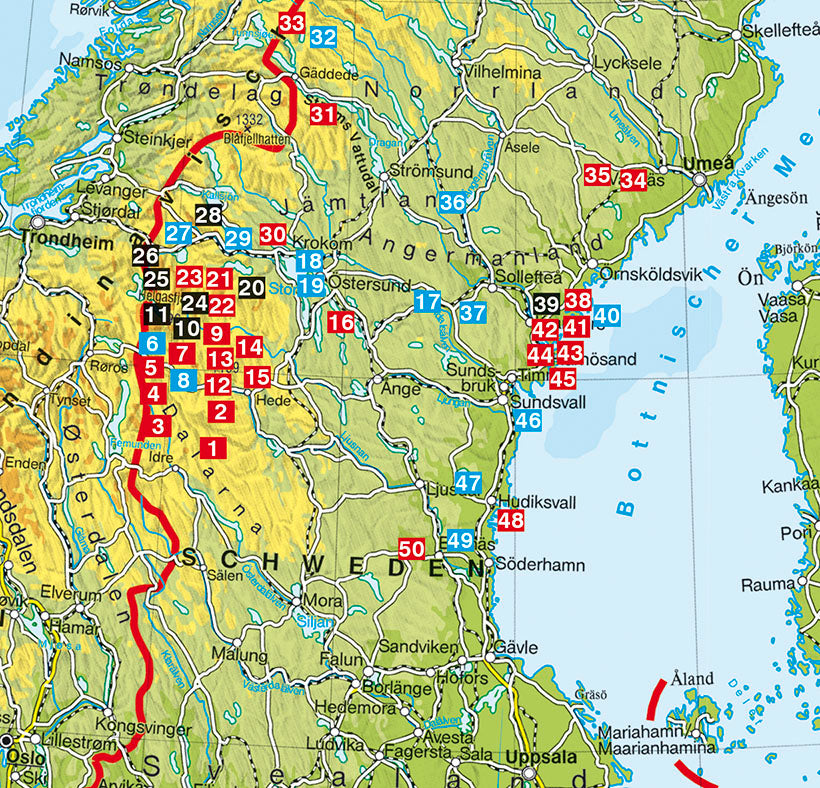 ROTHER Wanderführer Schweden Mitte