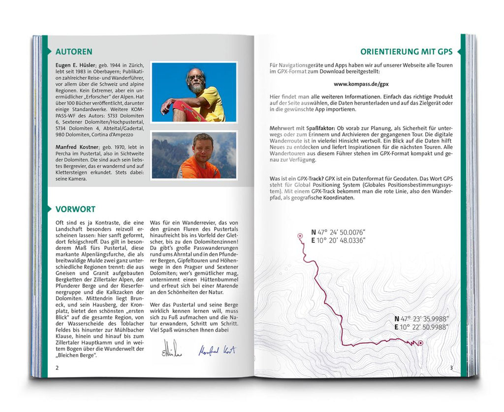 KOMPASS Wanderführer Pustertal und seine Seitentäler, Herausragende Dolomiten, 60 Touren mit Extra-Tourenkarte