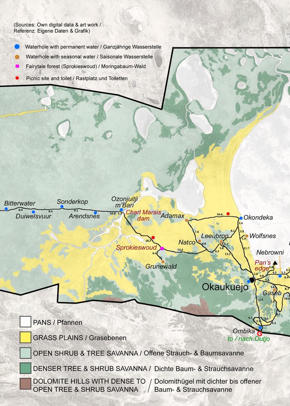 Das komplette Kartenset NAMIBIA (3-teilig)