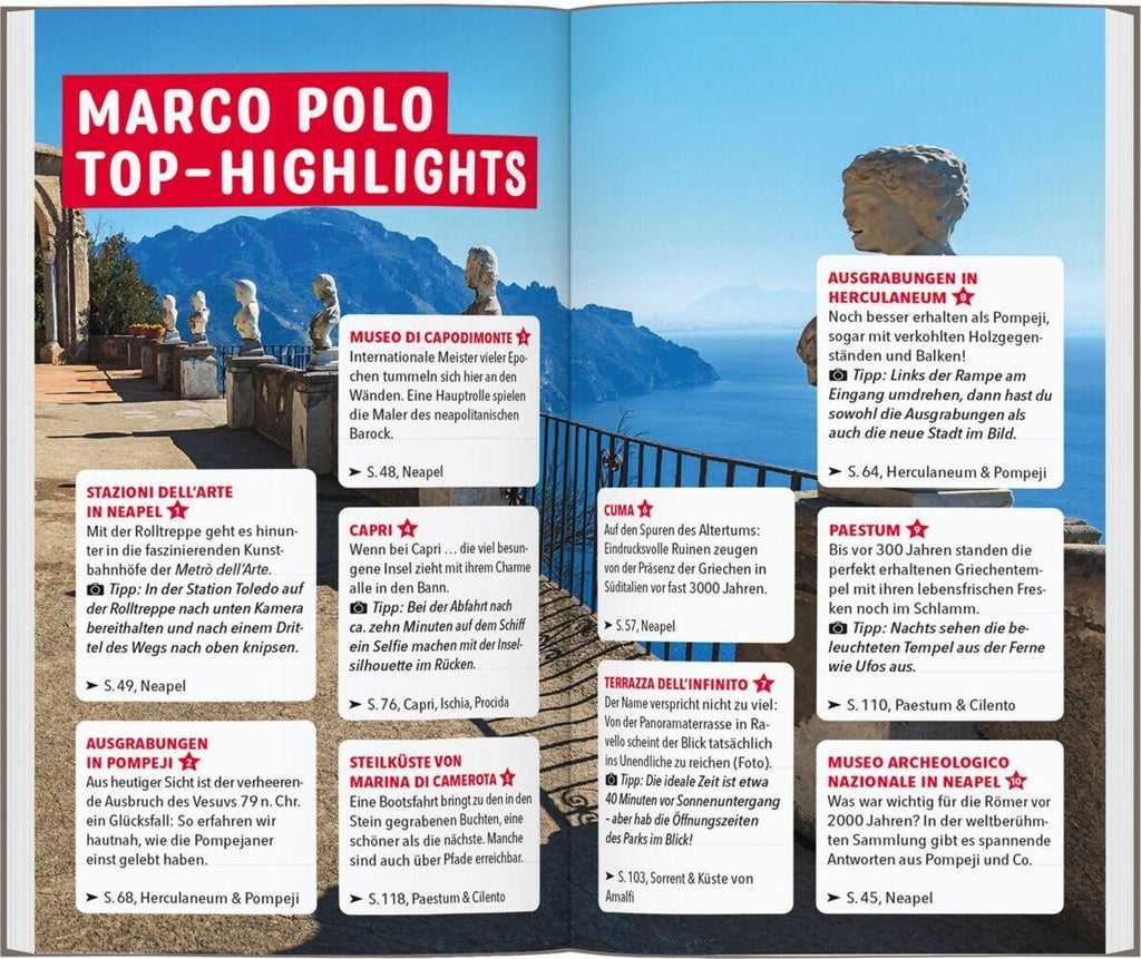 MARCO POLO Reiseführer Golf von Neapel, Amalfi, Ischia, Capri, Pompeji, Cilento