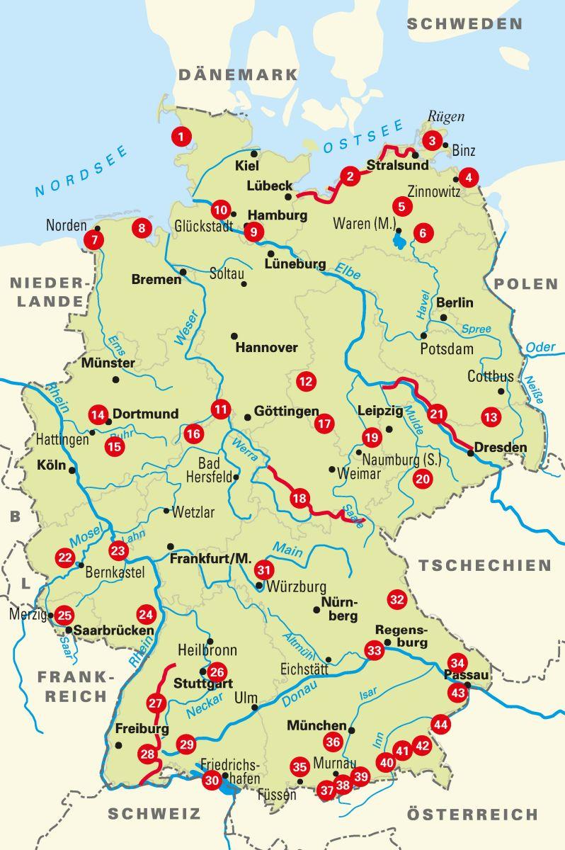 Die 44 schönsten Panorama-E-Bike-Touren in Deutschland