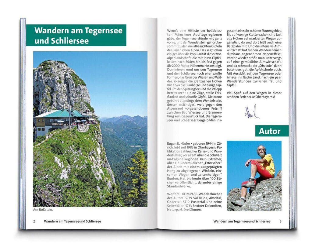 KOMPASS Wanderführer Tegernsee, Schliersee, 60 Touren mit Extra-Tourenkarte
