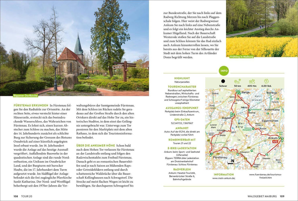 Das Oldenburger und Osnabrücker Land erfahren 30 Radtouren durch malerische Landschaften, zu reizvollen Städten und kulturellen Highlights