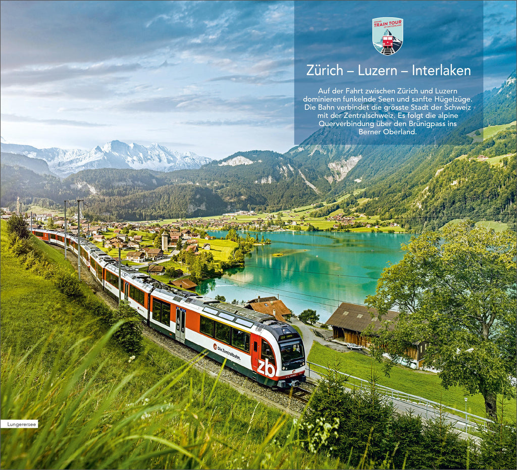 Hallwag Reiseführer Grand Train Tour of Switzerland, deutsche Ausgabe