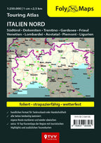 FolyMaps Touringatlas Italien Nord 1:250.000