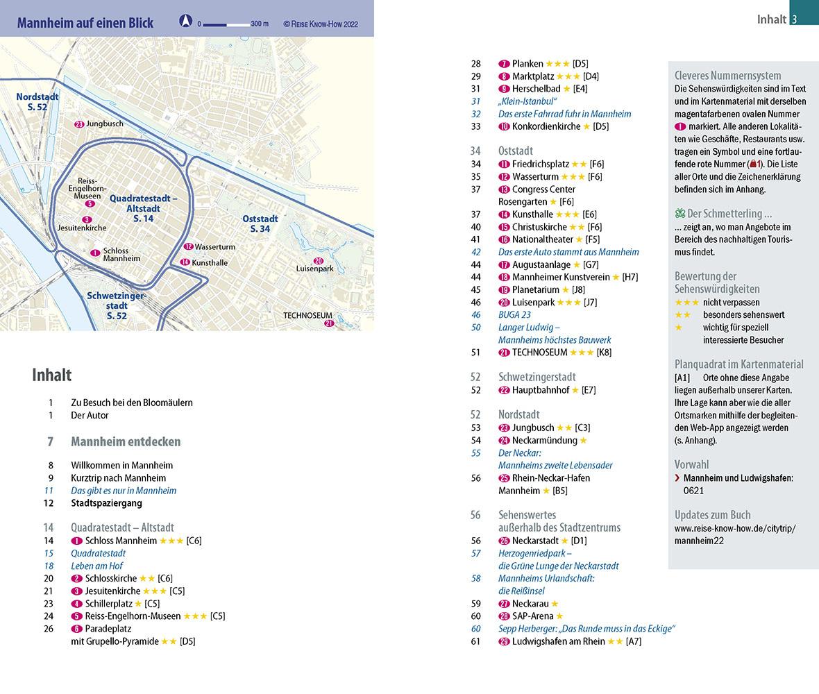 Reise Know-How CityTrip Mannheim mit Infos zur Bundesgartenschau