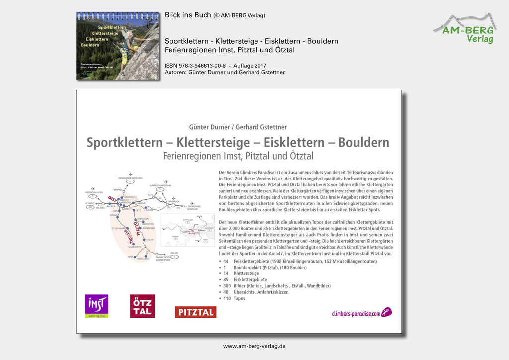 Sportklettern - Klettersteige - Eisklettern - Bouldern Ferienregionen Imst, Pitztal und Ötztal
