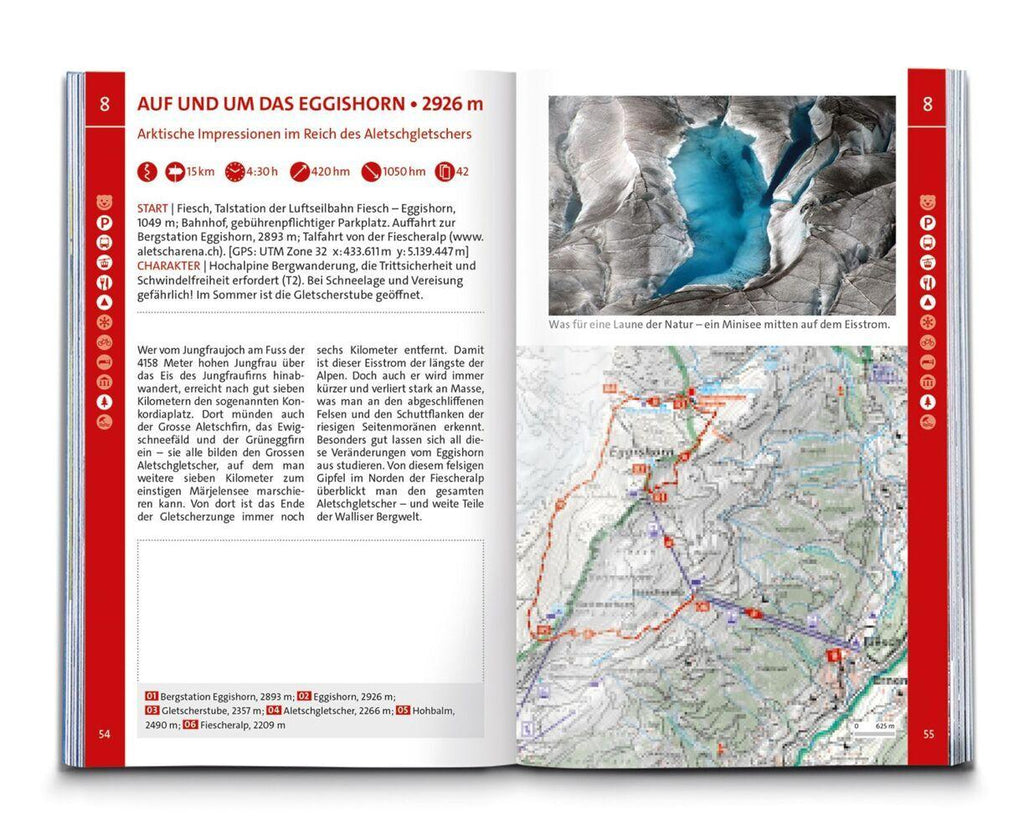 KOMPASS Wanderführer Wallis, 80 Touren mit Extra-Tourenkarte