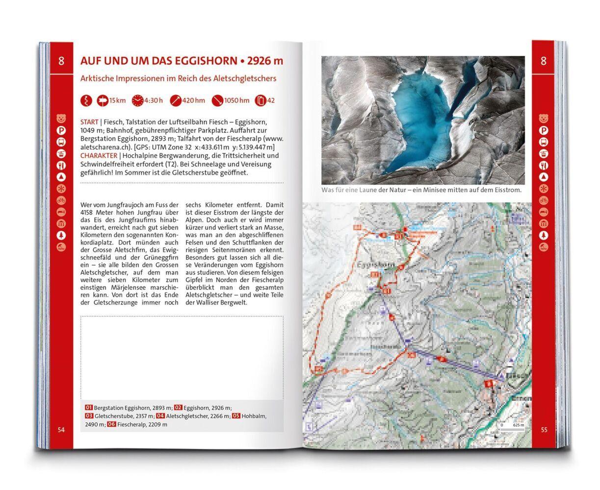KOMPASS Wanderführer Wallis, 80 Touren mit Extra-Tourenkarte
