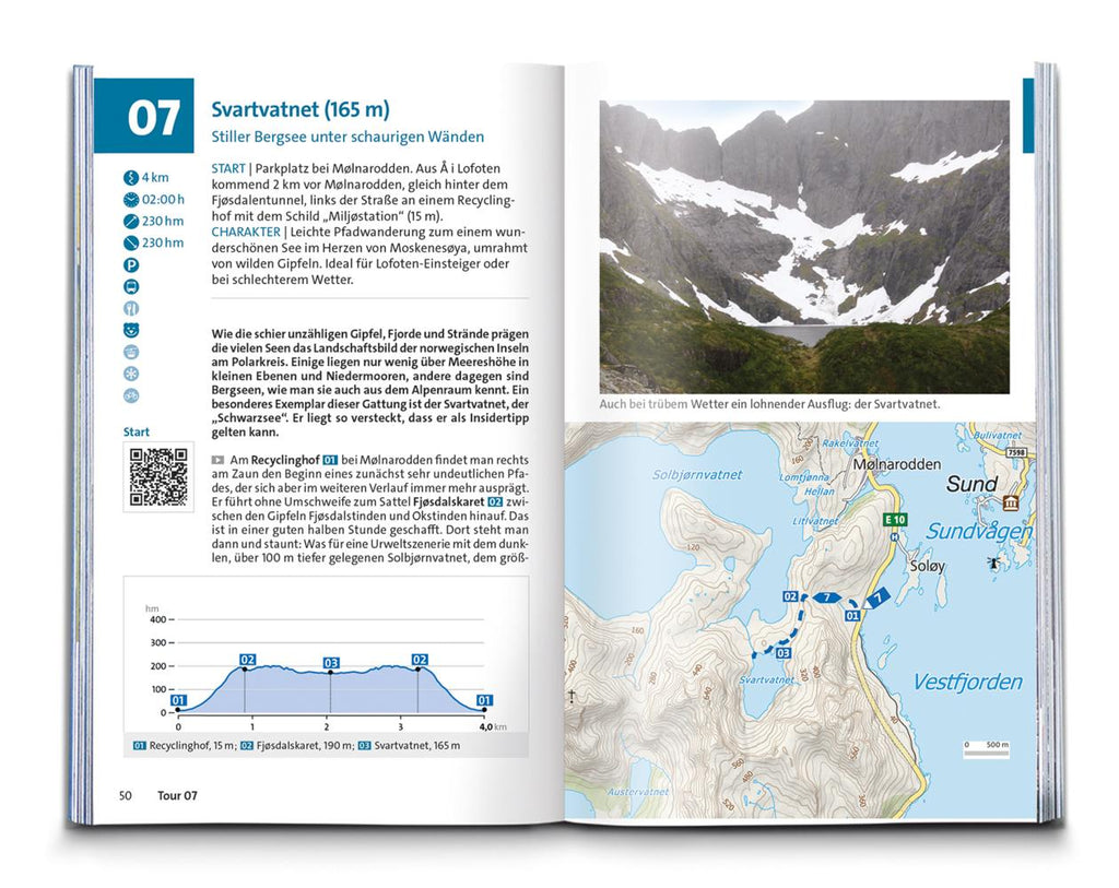 KOMPASS Wanderführer Lofoten, Vesterålen und Senja, 70 Touren mit Extra-Tourenkarte