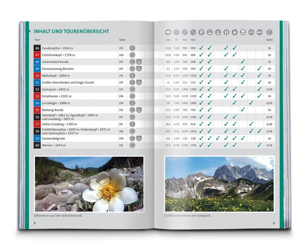 KOMPASS Wanderführer Naturpark Karwendel, 60 Touren mit Extra-Tourenkarte