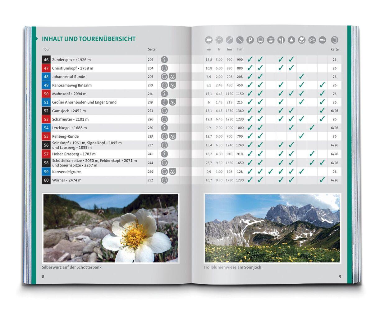 KOMPASS Wanderführer Naturpark Karwendel, 60 Touren mit Extra-Tourenkarte