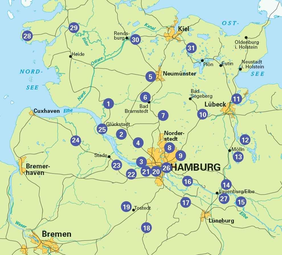 Hamburg und Umland RadLandLust, 26 Lieblings-Radtouren, E-Bike-geeignet, mit Wohnmobilstellplätzen, GPS-Tracks-Download
