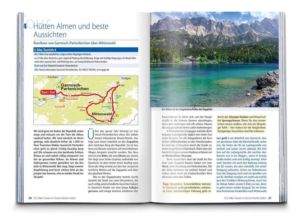 BVA Die 55 schönsten E-Bike Touren in Deutschlands Süden