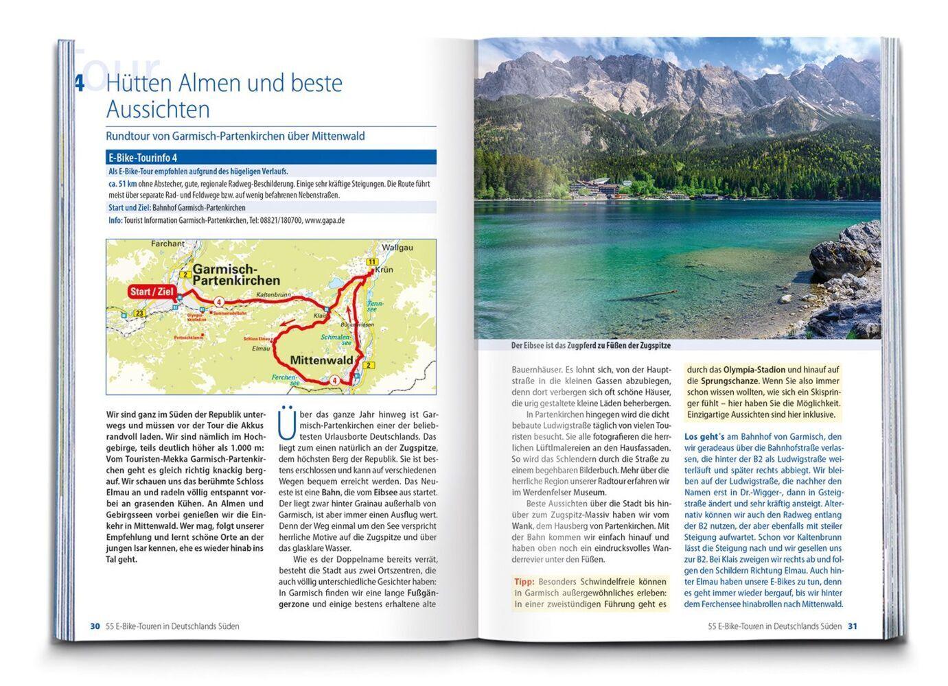 BVA Die 55 schönsten E-Bike Touren in Deutschlands Süden